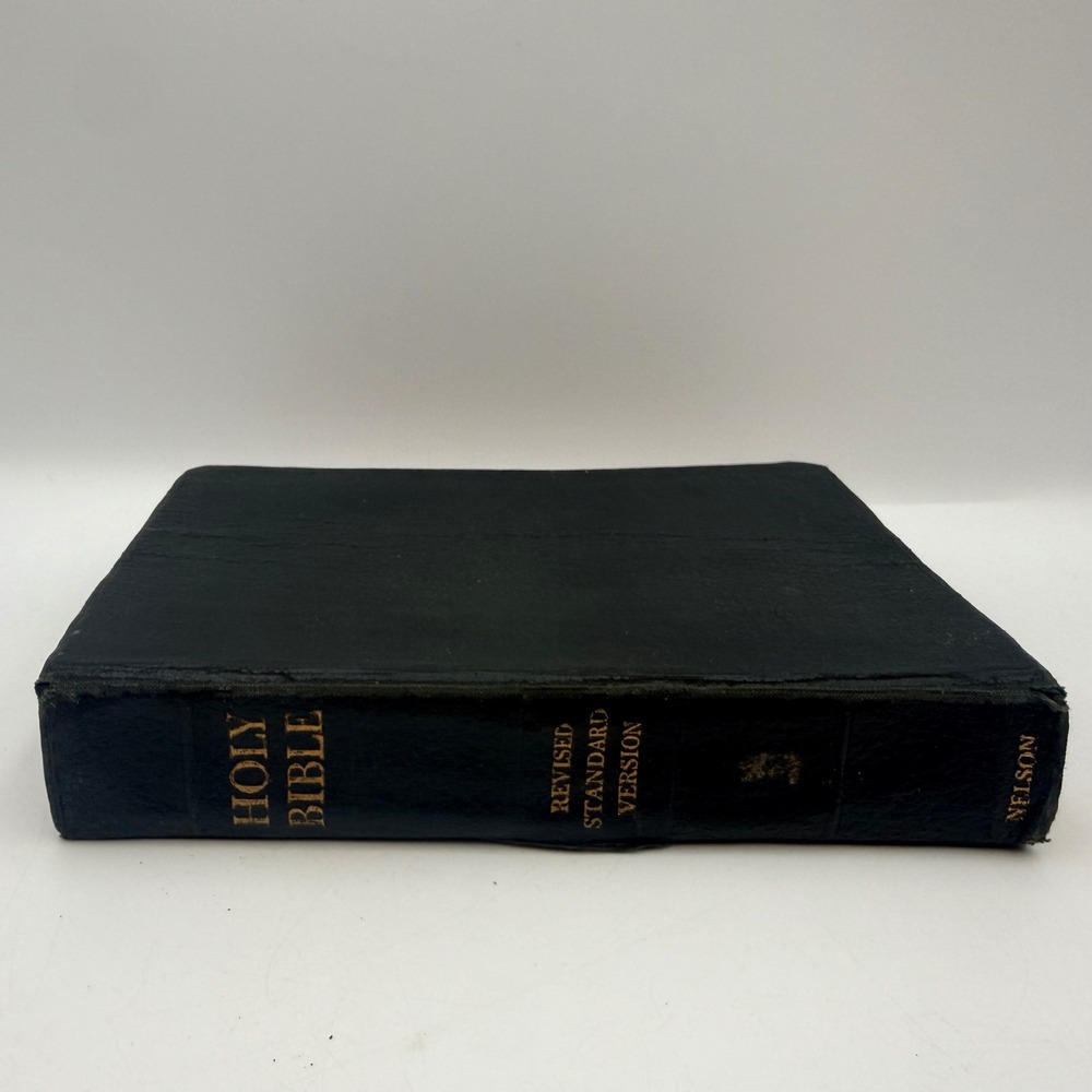 Vintage 1953 Thomas Nelson Holy Bible Revised Standard Version RSV Red